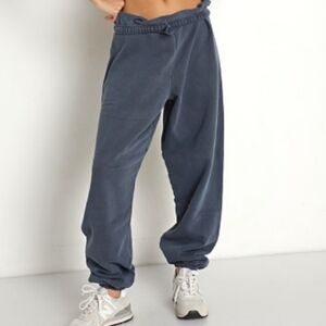 Joah Brown French Terry Oversized Jogger Washed Navy S/M